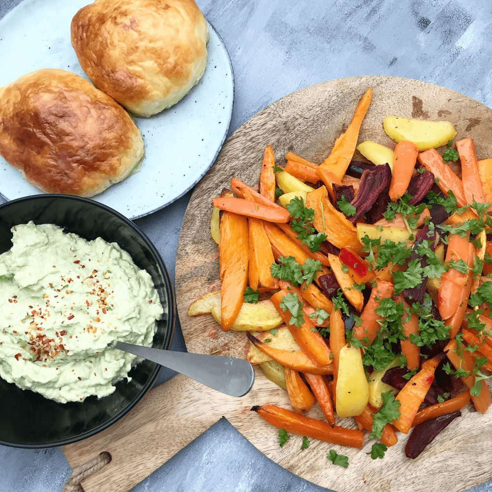 Baked Puff Pastry Chicken with Root Vegetables Recipe