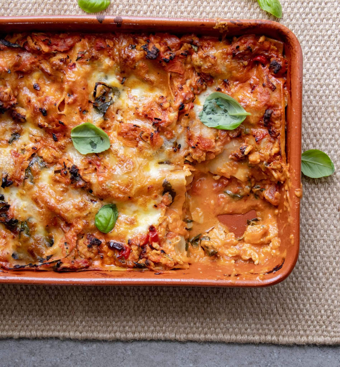 Simple Dinner Recipe for Creamy Chicken Lasagna with Veggies