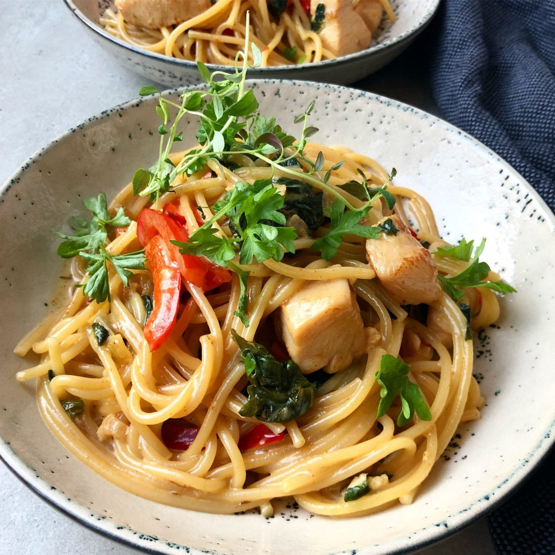 Creamy Chicken Pasta with Spinach Recipe