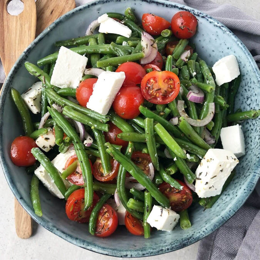 Fresh & Crunchy Easy Green Bean Salad with Feta Cheese Recipe