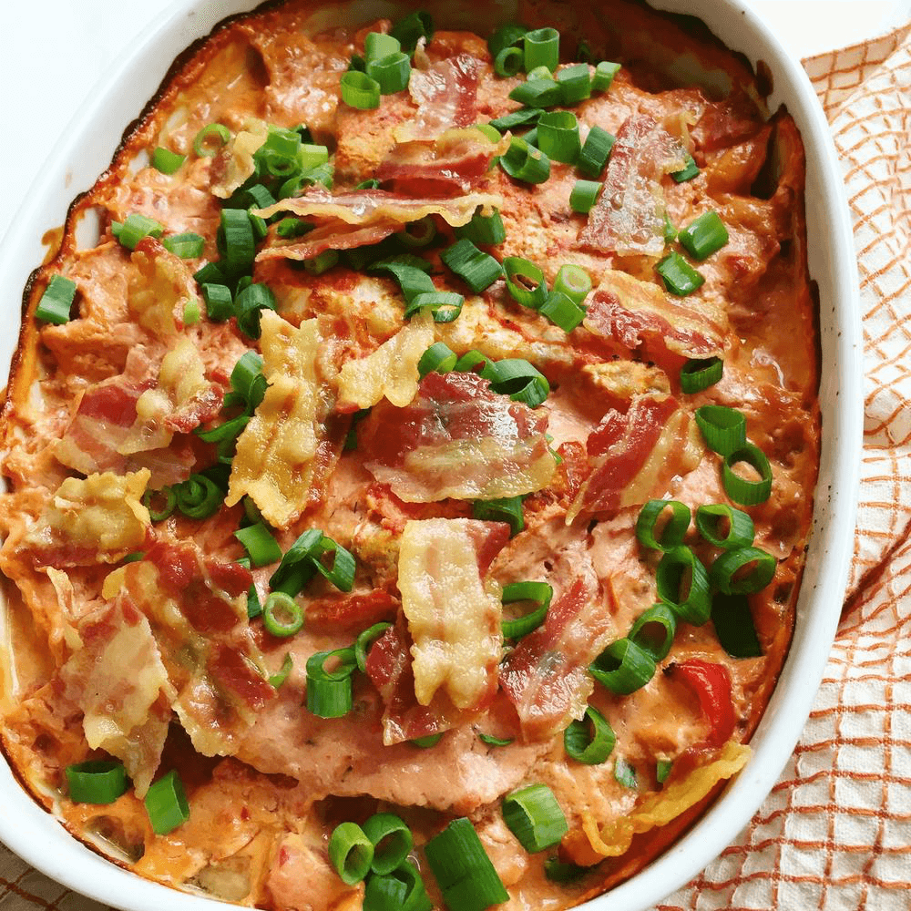 Garden Vegetable Cream Cheese Pork Chops in Casserole Recipe