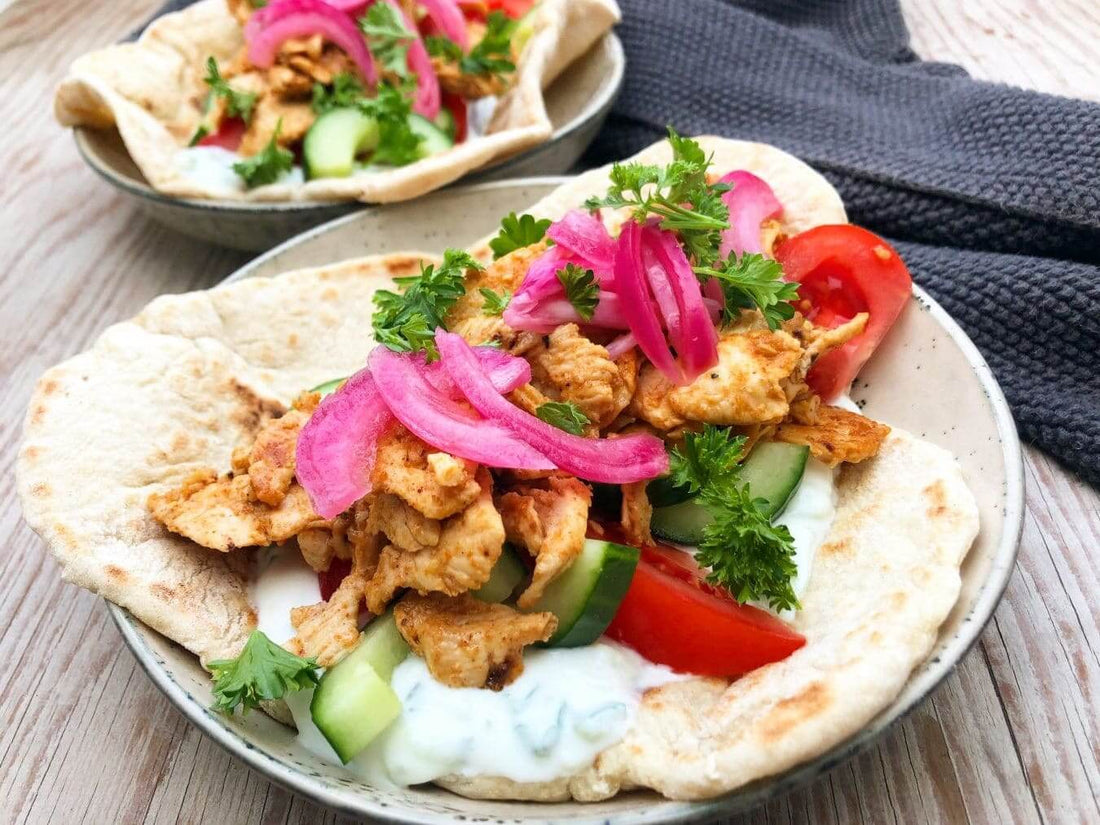 Greek Gyros with Chicken Kebab Recipe