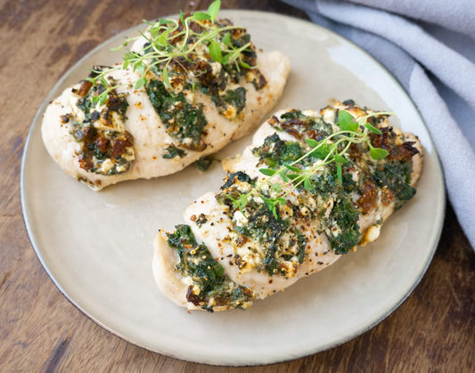 Hasselback Chicken with Spinach and Feta Recipe