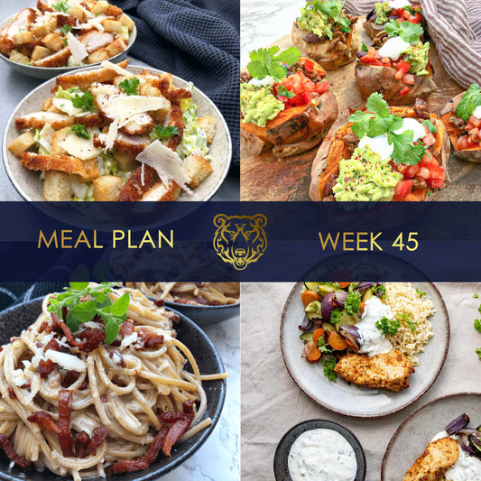 KUMA Meal Plan and Grocery List for Week 45