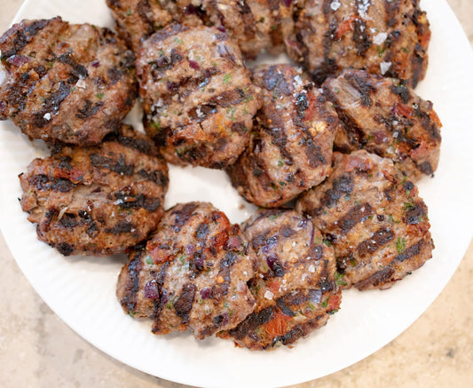 Keftedes (Grilled Greek Meatballs)