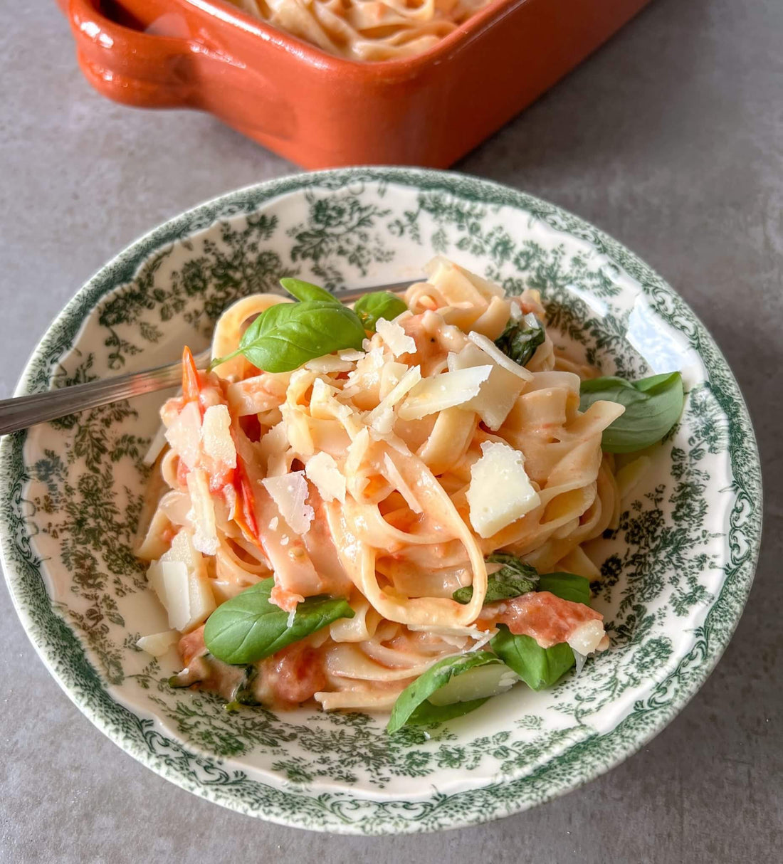 Pasta with Baked Tomato and Basil Recipe