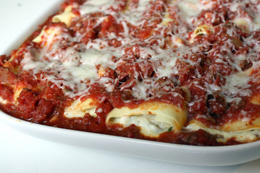 Baked Meat Manicotti recipe