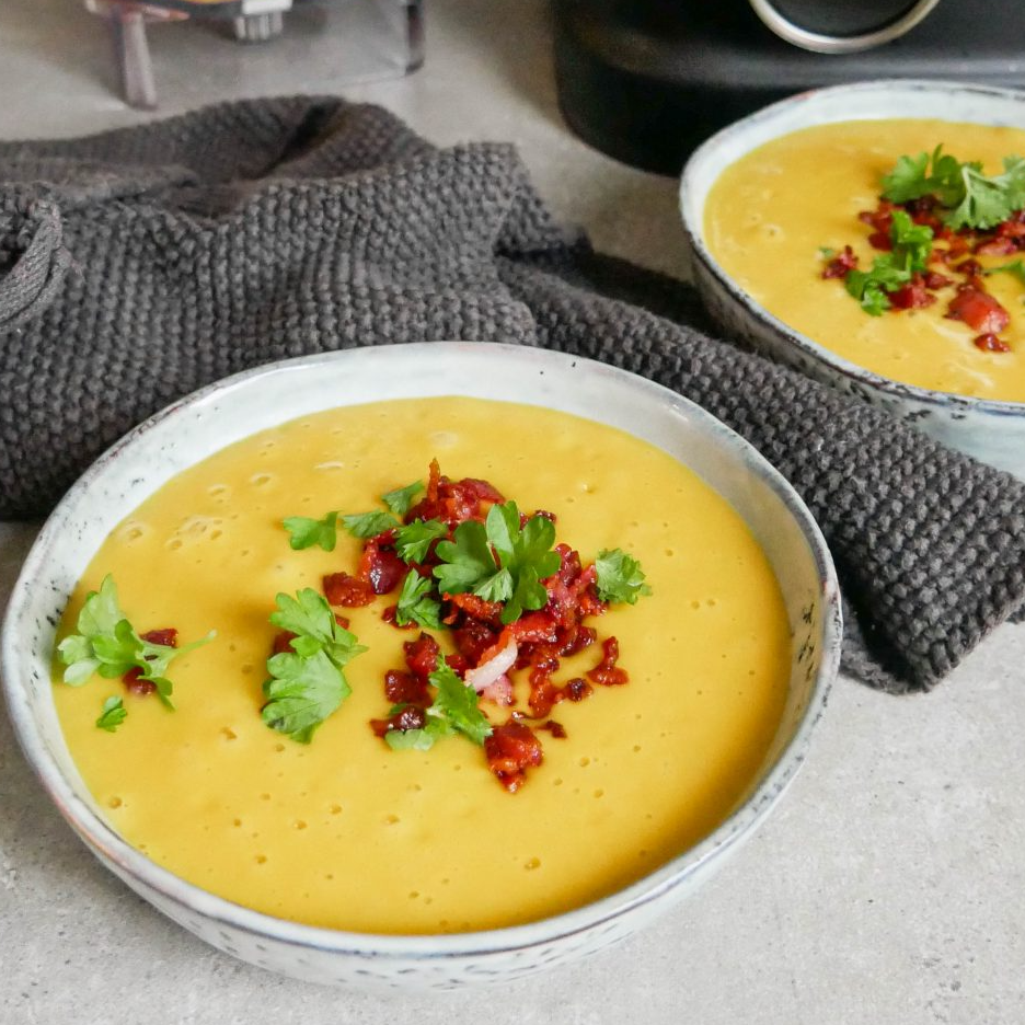 Potato Carrot Soup with Bacon Recipe