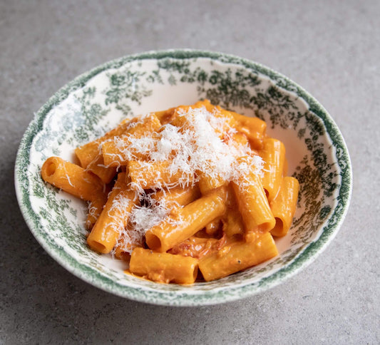 Vegetarian Vodka Pasta Dinner Recipe with Creamy Tomato Sauce