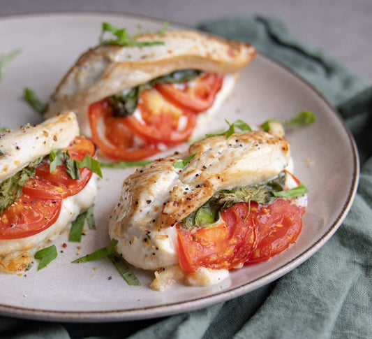 Stuffed Chicken with Fresh Mozzarella, Tomato, and Fresh Basil Recipe