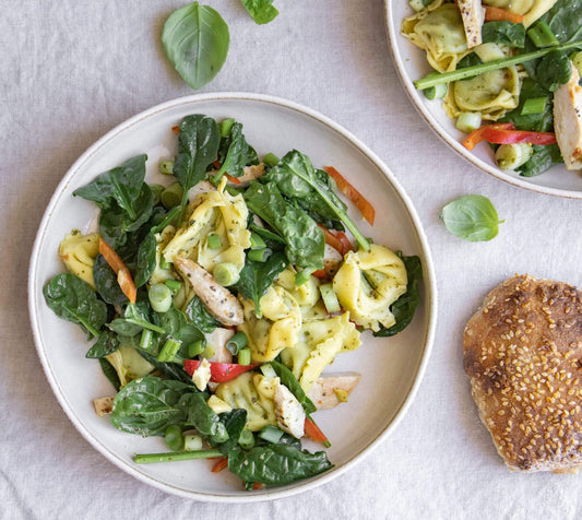 Tortellini Pasta Salad with Chicken and Pesto Recipe