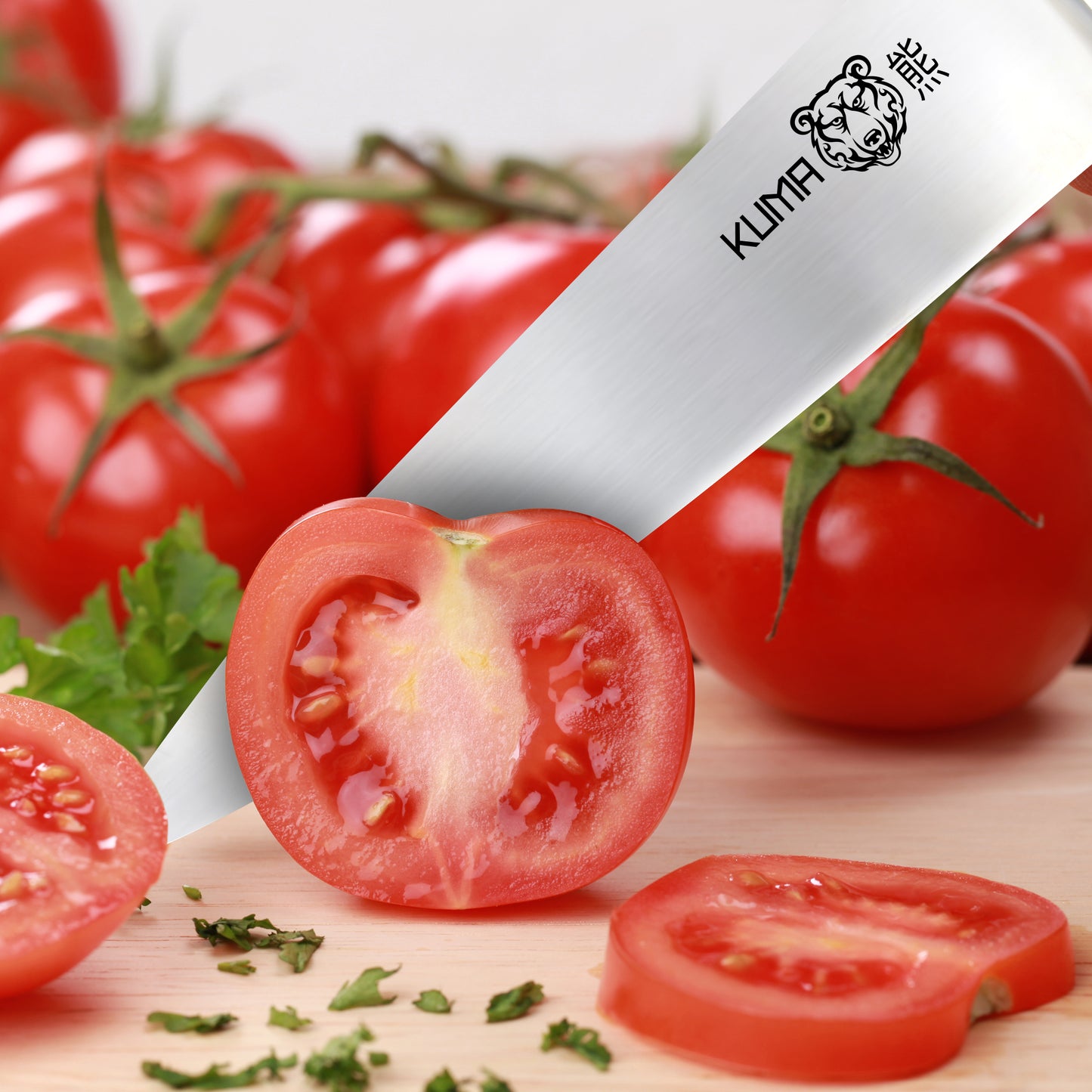 KUMA Multi Purpose Chef Knife Classic: Pro Bolster Edition 8" - Razor Sharp Out Of The Box