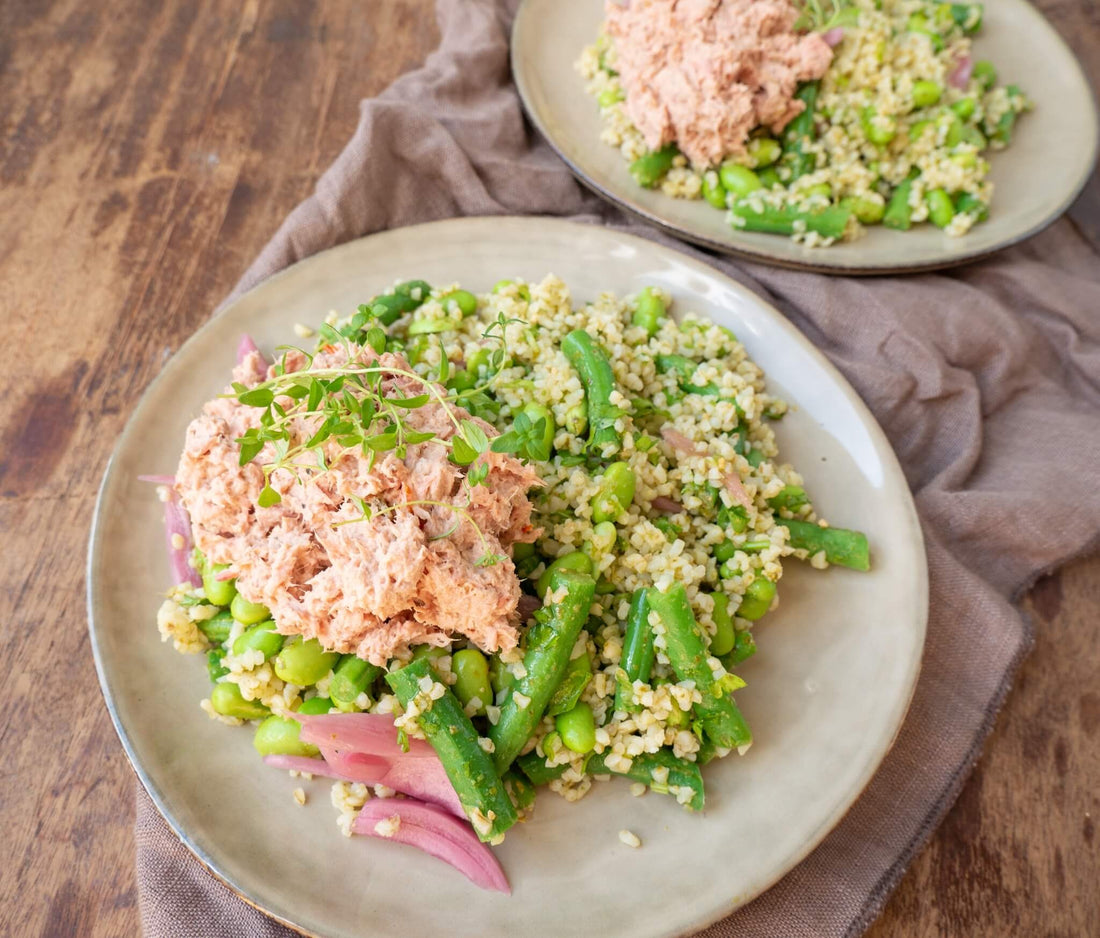 Bulgur with Creamy Tuna Salad Recipe