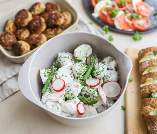 Easy Summer Style Potato Salad with Asparagus Recipe