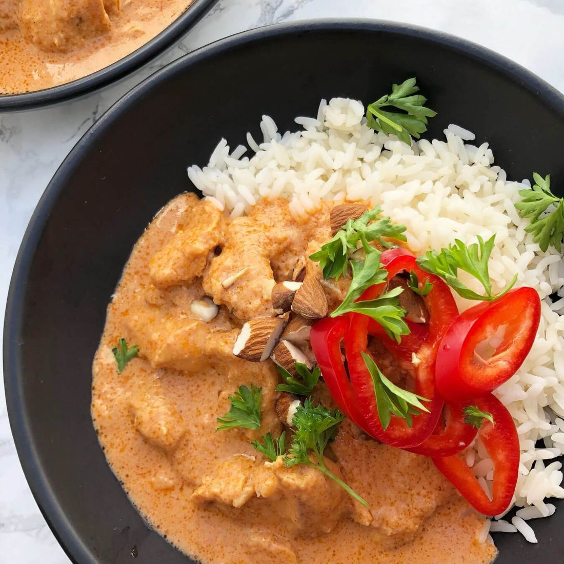 Indian Chicken Korma with Rice Recipe