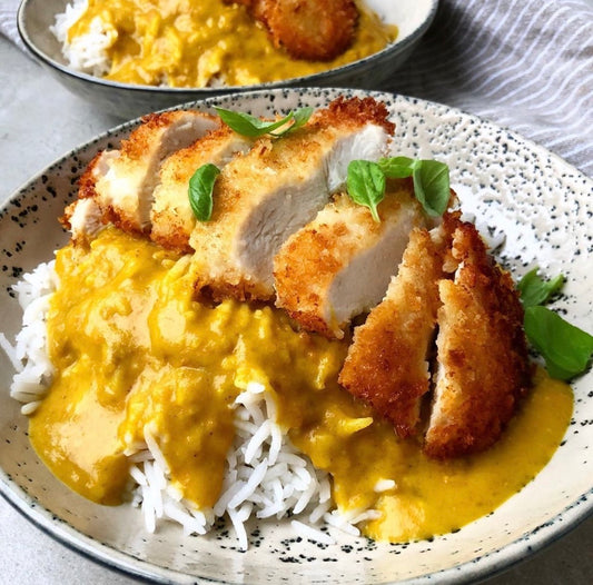 Chicken Katsu with Rice and Curry Sauce Recipe