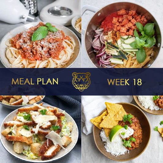 KUMA Meal Plan and Grocery List for Week 18