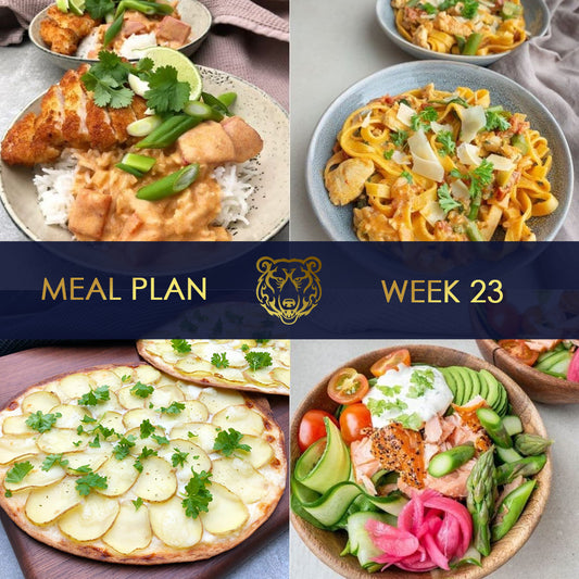KUMA Meal Plan and Grocery List for Week 23