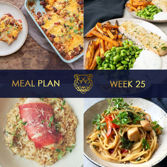 KUMA Meal Plan and Grocery List for Week 25