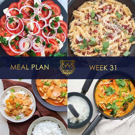 KUMA Meal Plan and Grocery List for Week 31