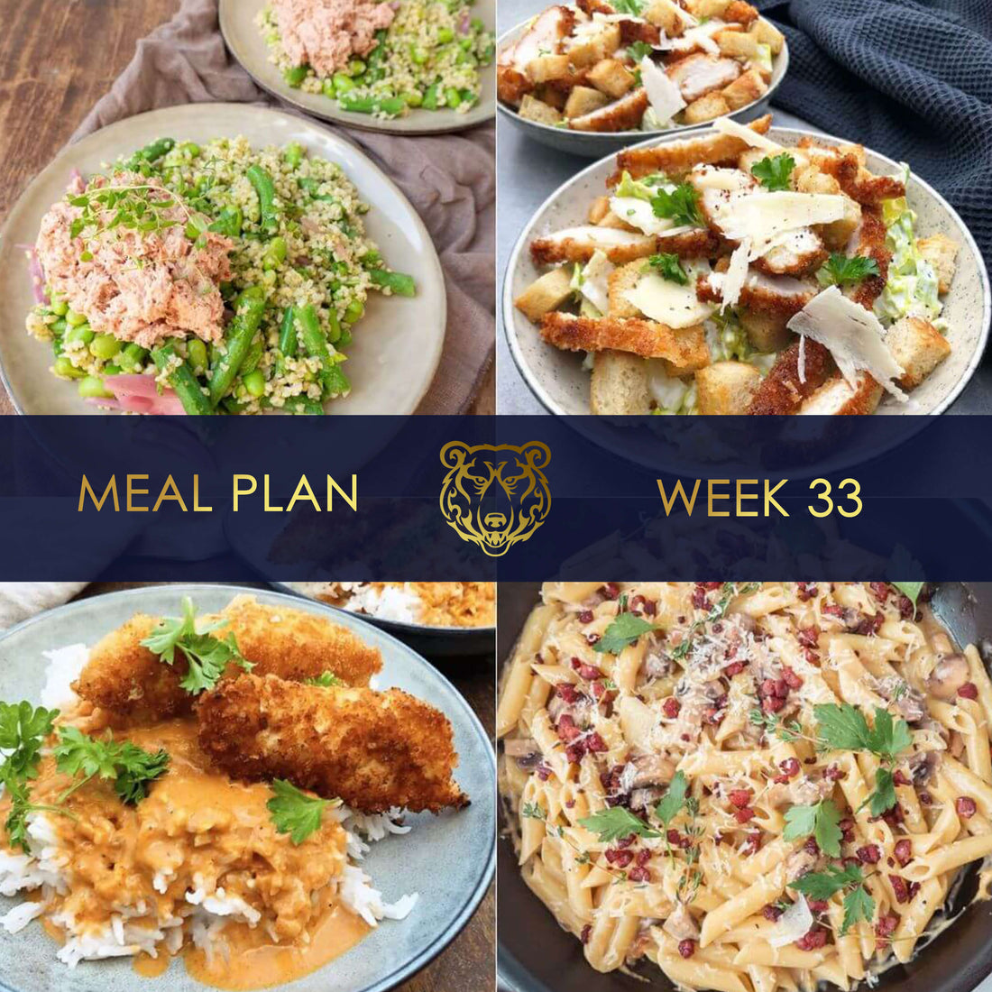 KUMA Meal Plan and Grocery List for Week 33