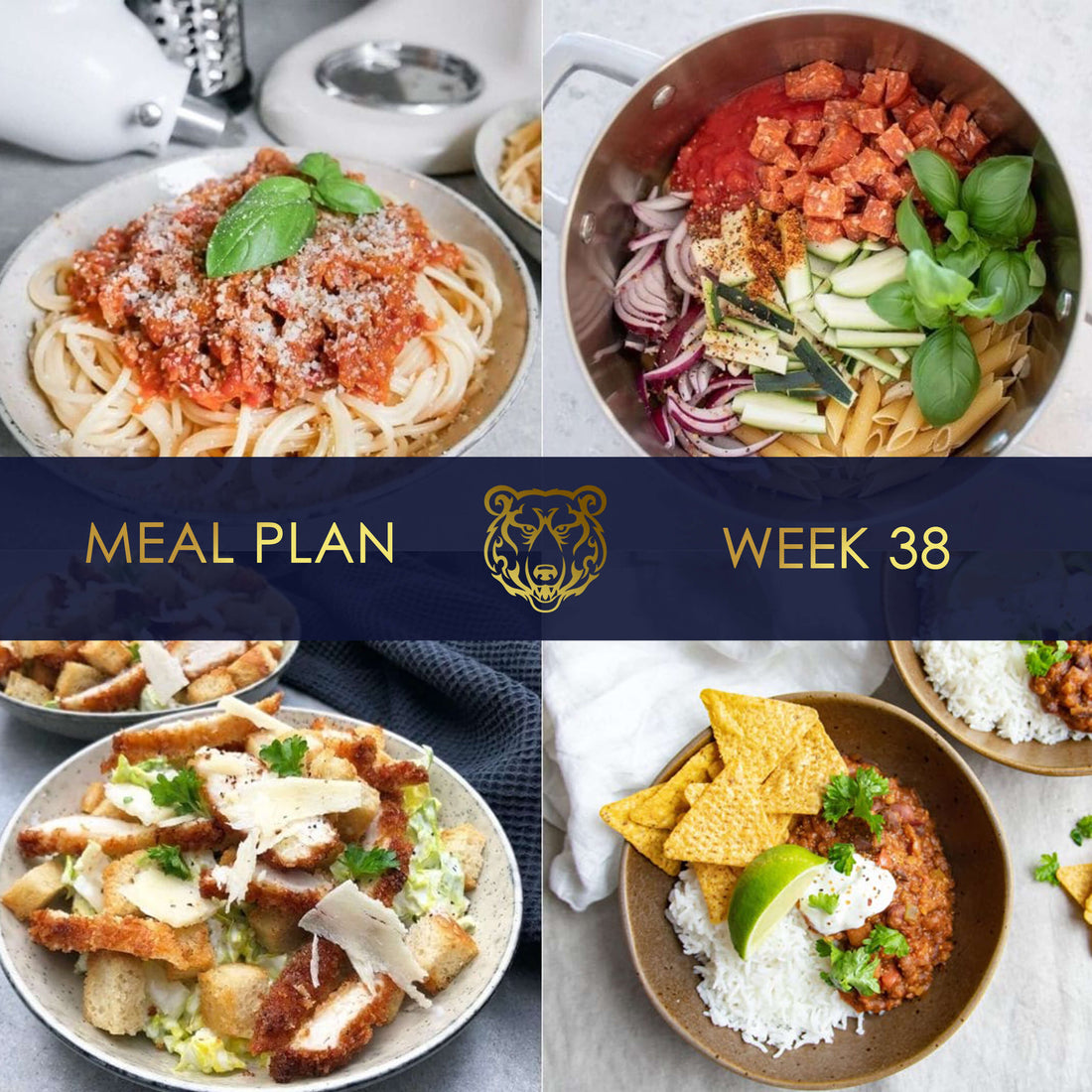 KUMA Meal Plan and Grocery List for Week 38