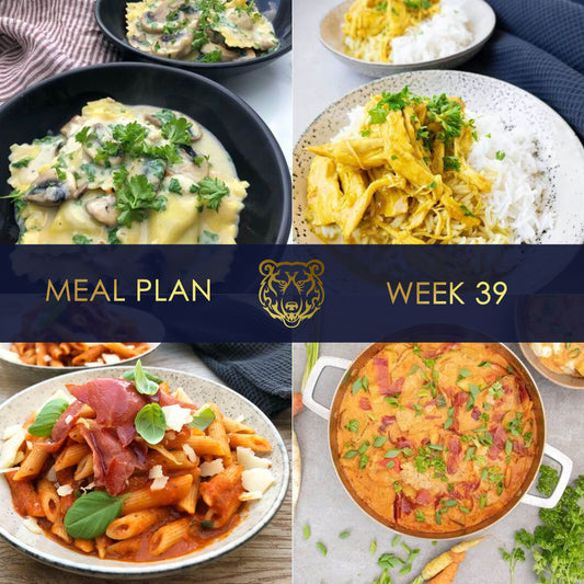 KUMA Meal Plan and Grocery List for Week 39
