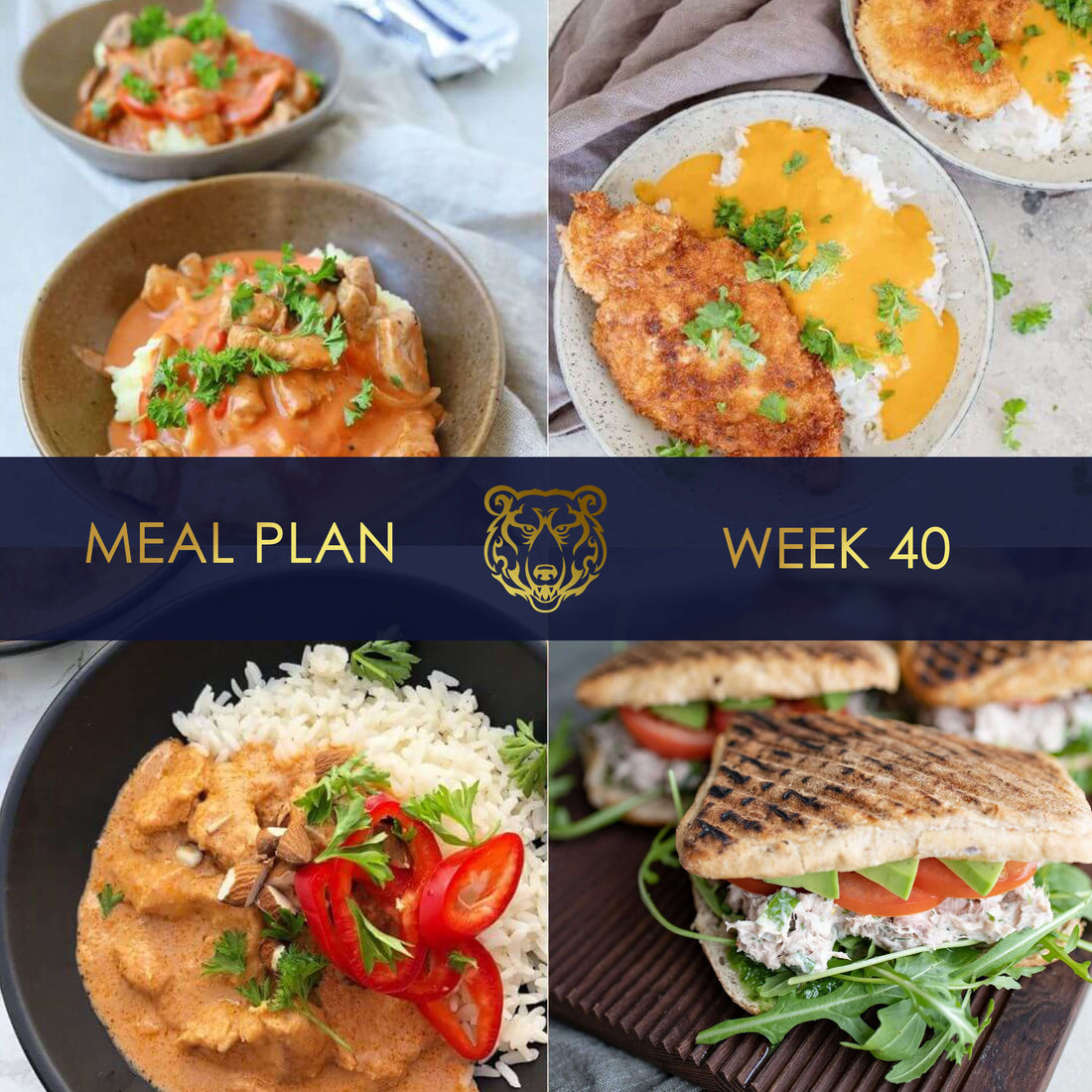 KUMA Meal Plan and Grocery List for Week 40