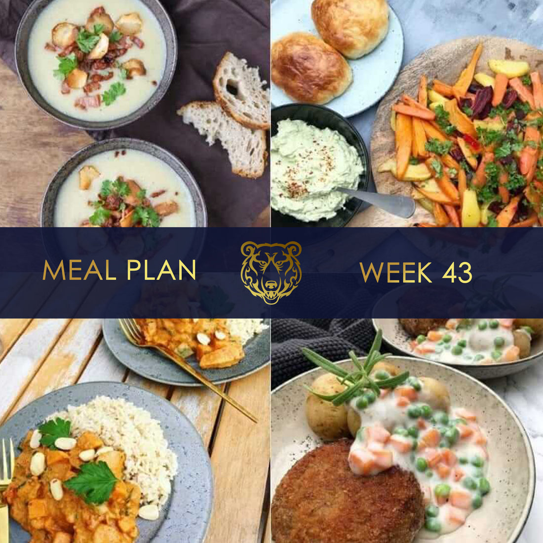 KUMA Meal Plan and Grocery List for Week 43