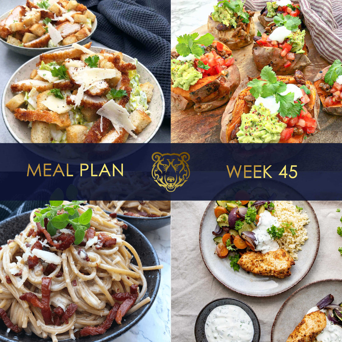 KUMA Meal Plan and Grocery List for Week 45