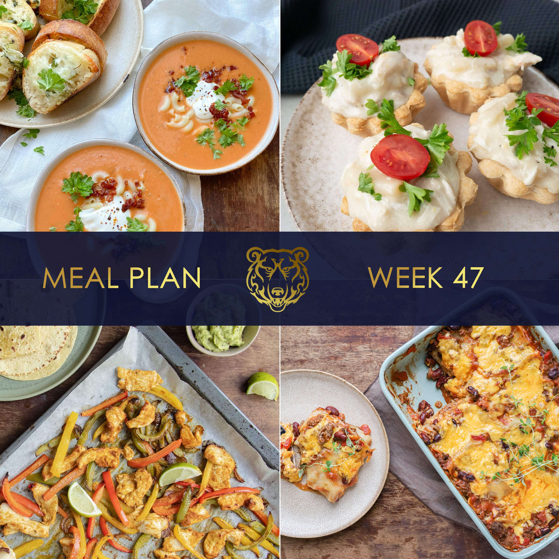 KUMA Meal Plan and Grocery List for Week 47