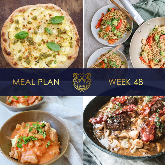 KUMA Meal Plan and Grocery List for Week 48