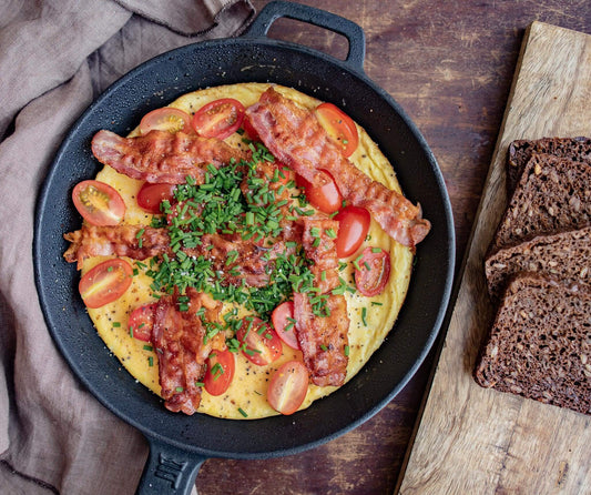 Omelette with Bacon and Tomatoes Recipe