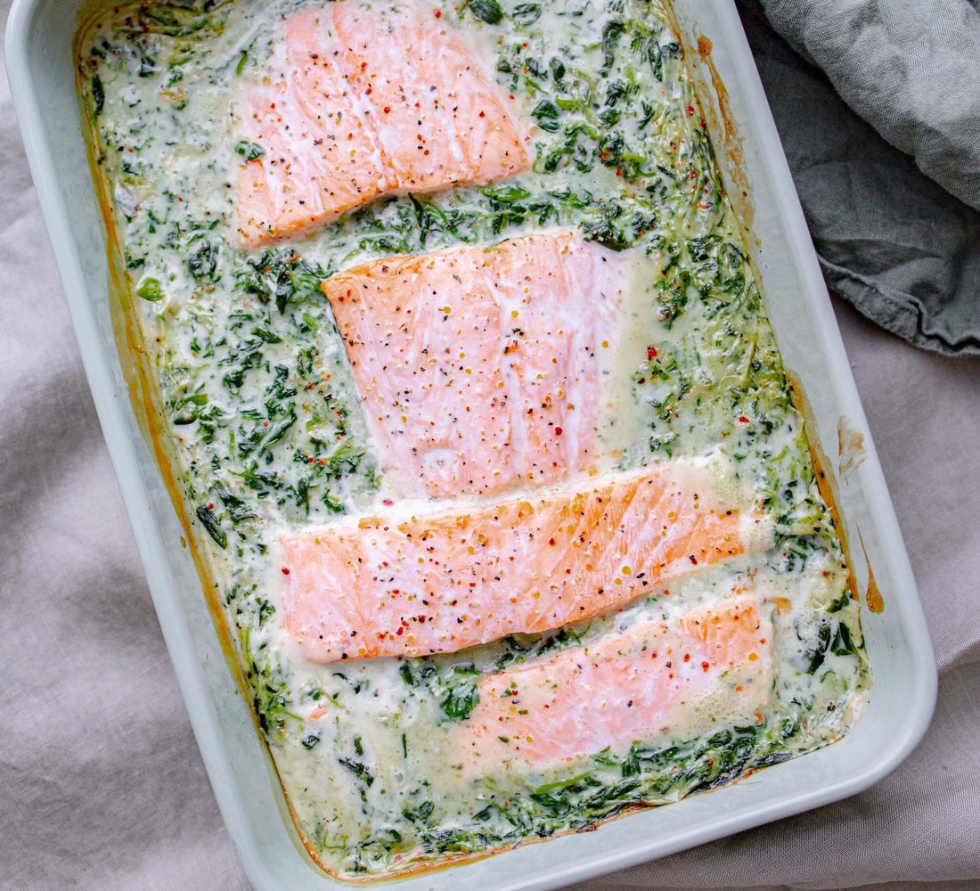 Recipe for juicy one-casserole salmon baked in the oven. Easiest way to cook salmon