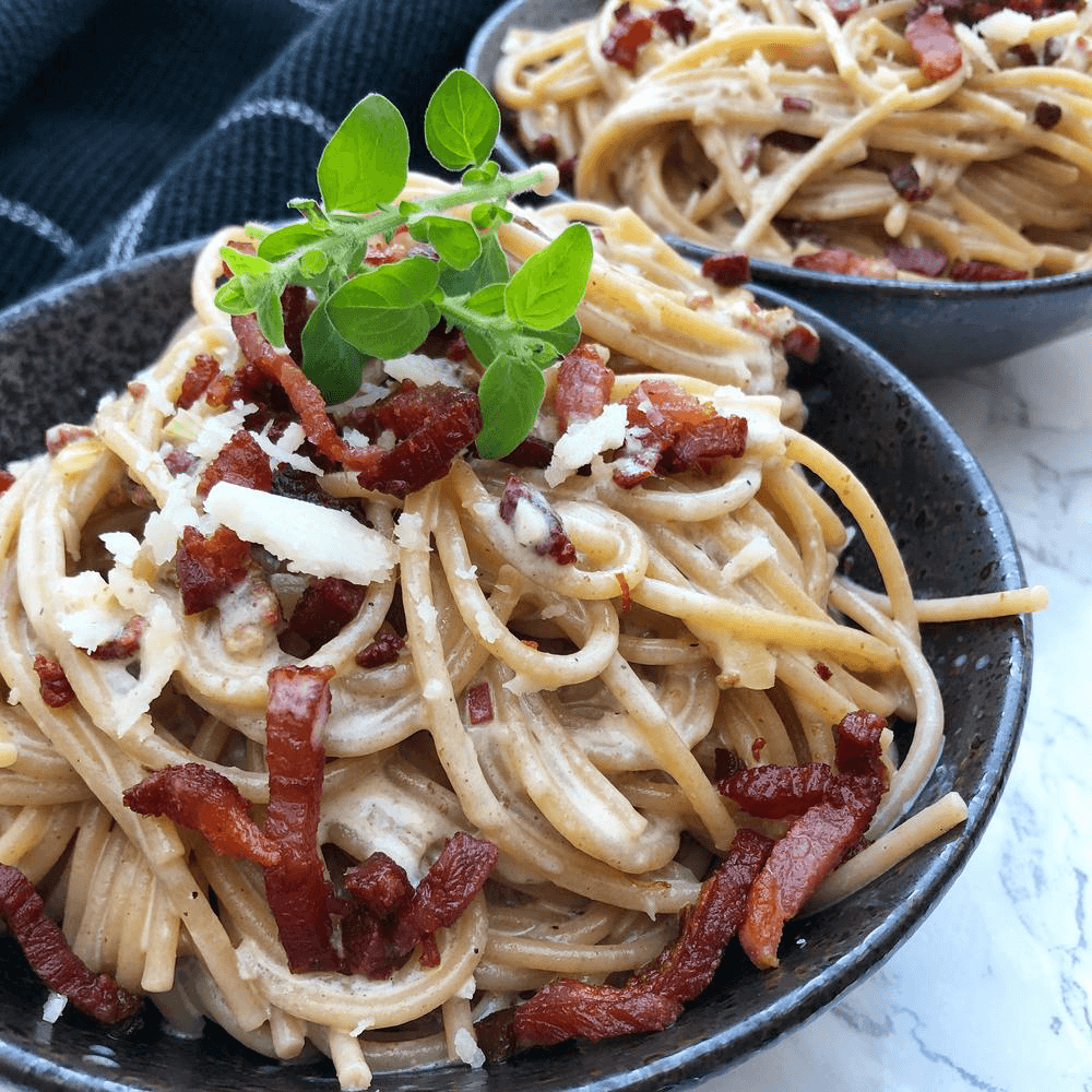 Spaghetti Carbonara with Cream Recipe