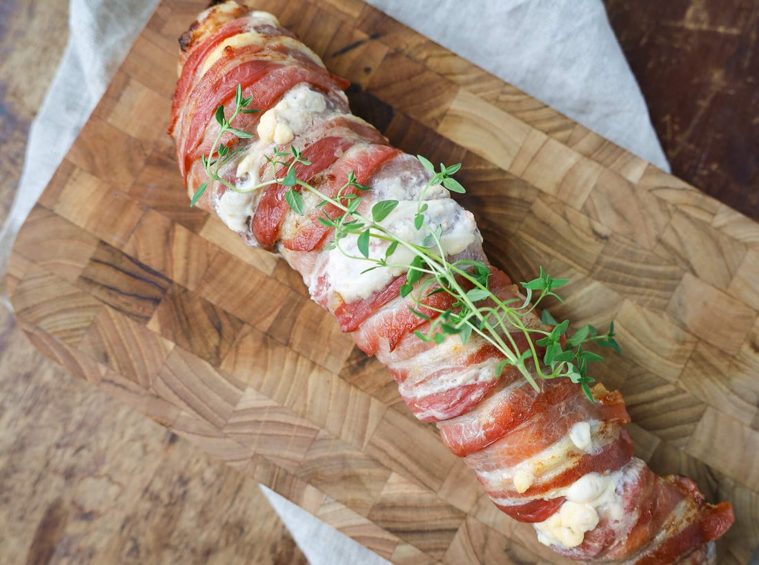 Herbs & Spices Cheese Stuffed Tenderloin with Bacon Recipe
