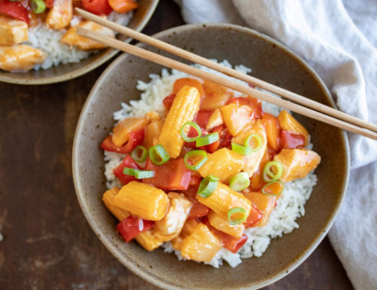 Sweet and Sour Chicken with Rice Recipe