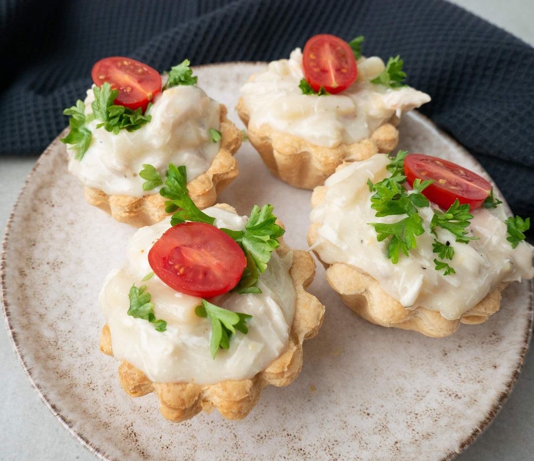 Tartlets - Danish Tarteletter with Creamy Chicken Asparagus Filling Recipe