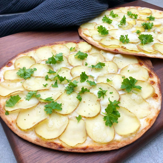 Tortilla Pizzas with Potato  and Mascarpone Recipe