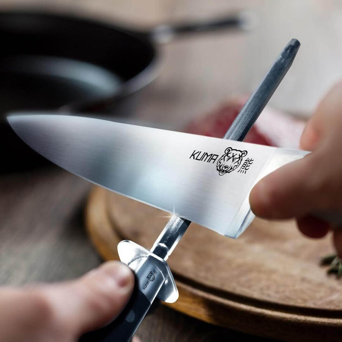 KUMA Honing Rod Classic - USER FRIENDLY - 8 Inch Kitchen Knife Sharpening Steel