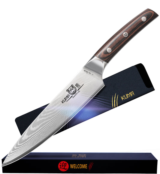 KUMA VG10 Damascus Chef Knife 8 Inch – 67 Layers of Premium Steel (OUTLET❗️)