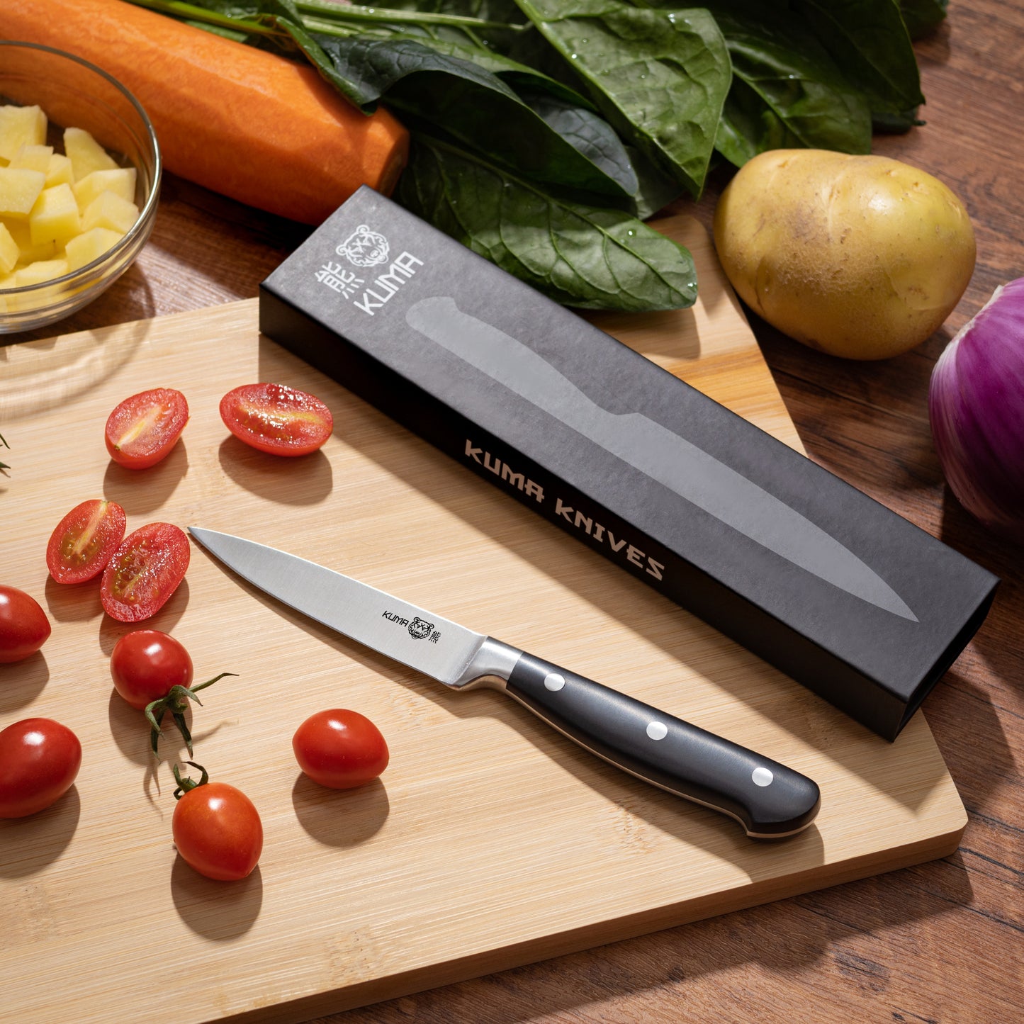 KUMA Versatile Paring Knife Classic - SLICE WITH PRECISION - Stainless Steel Blade