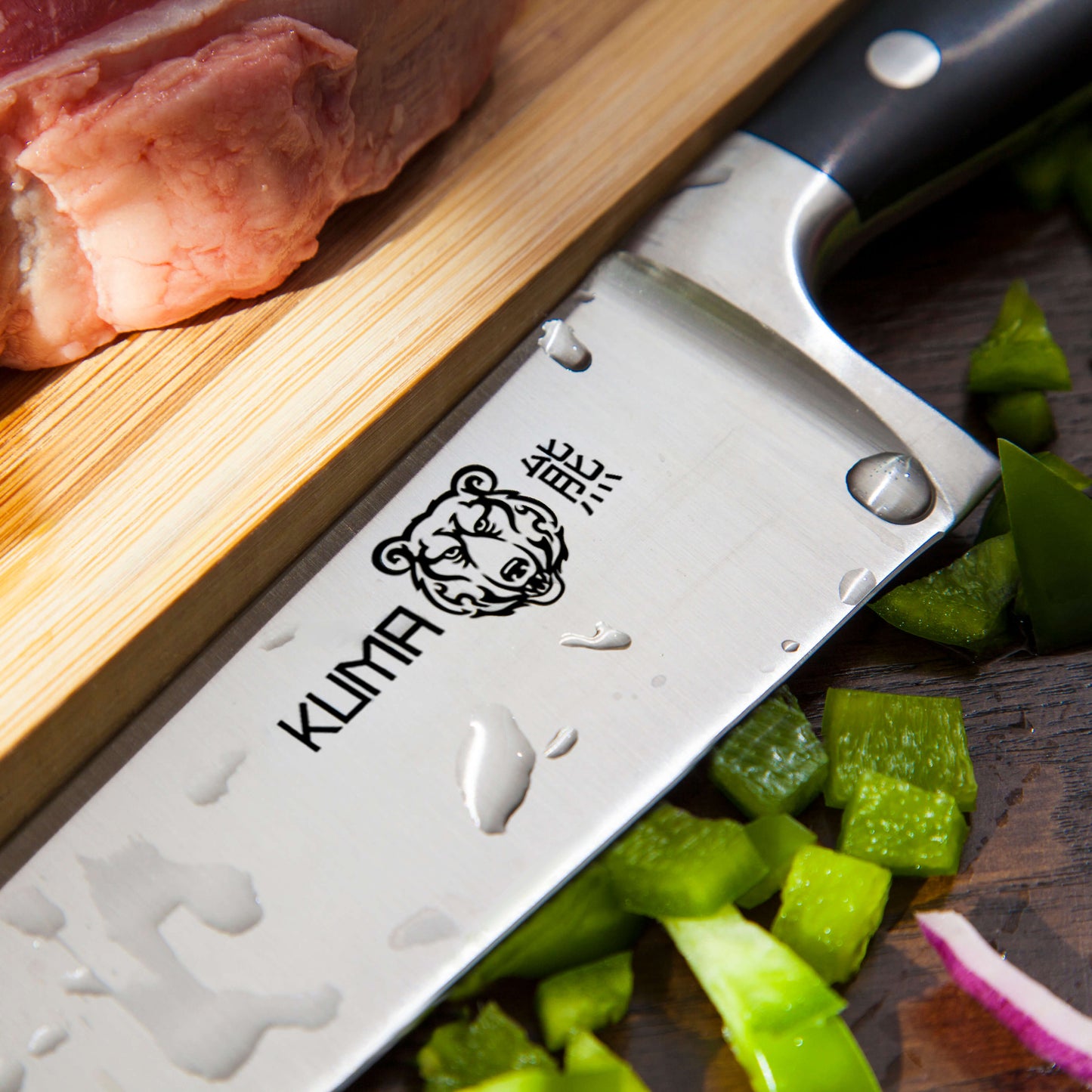 KUMA Chef Knife Set [Bundle] – Razor Sharp 8" - Japanese AUS10 + Stainless Steel