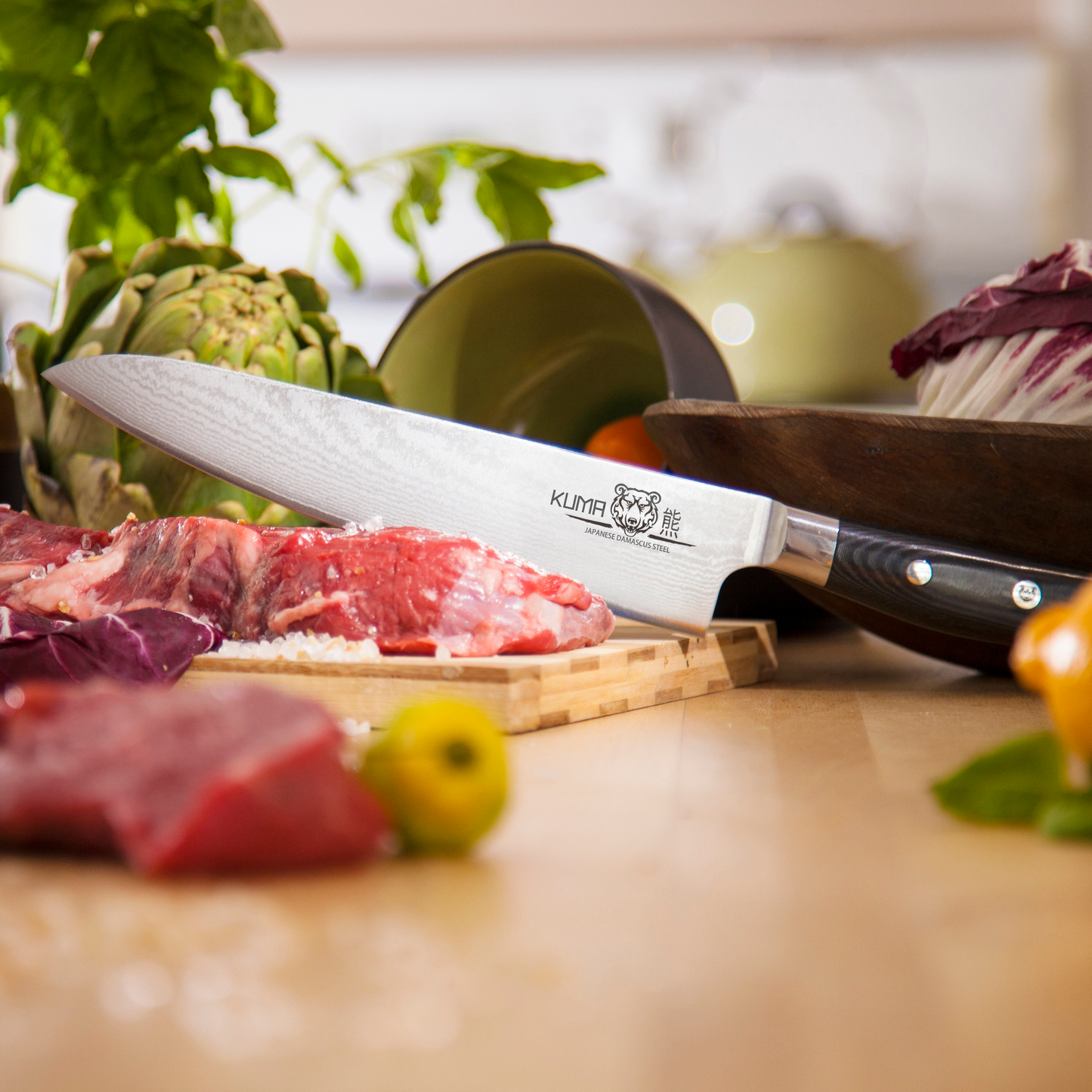 KUMA Chef Knife Set [Bundle] – Razor Sharp 8" - Japanese AUS10 + Stainless Steel