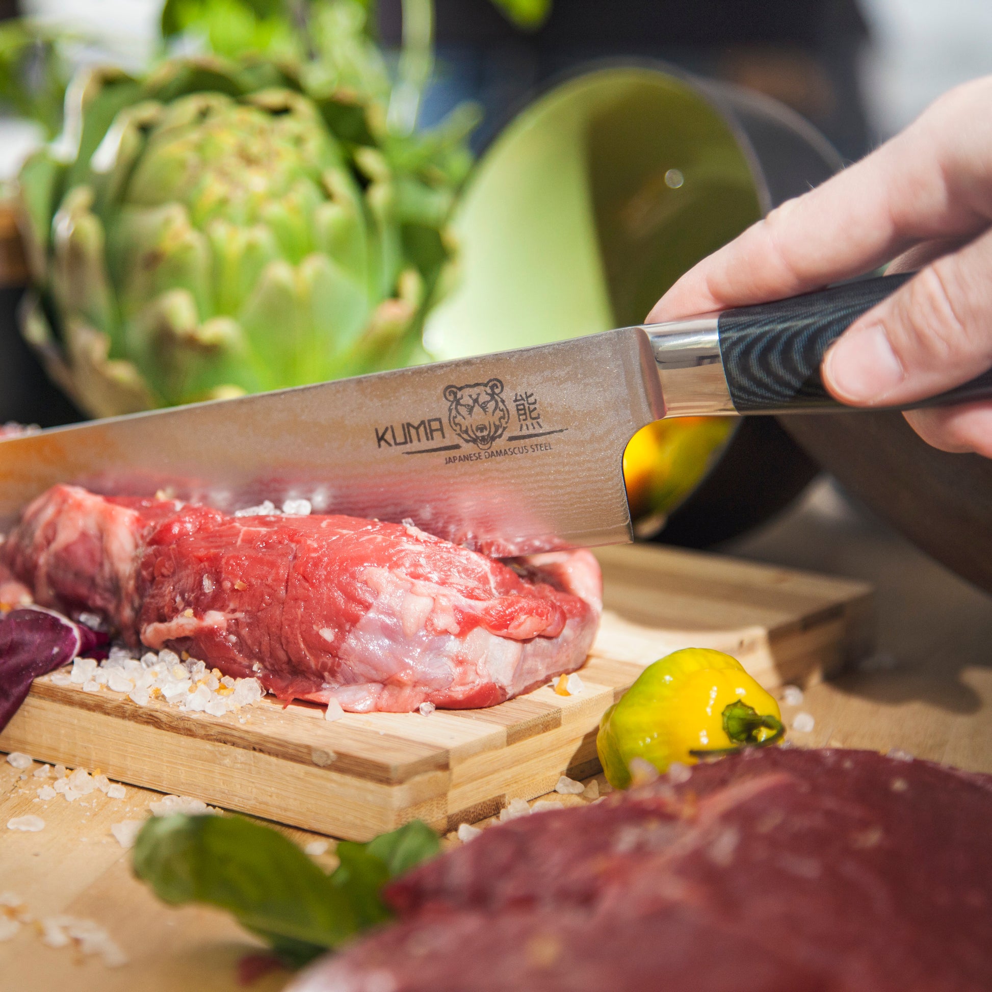 Home Kitchen Steel Chef Knife: Premium Razor Sharp 8 Inch Stain & Wear – I  Want Home & Kitchen