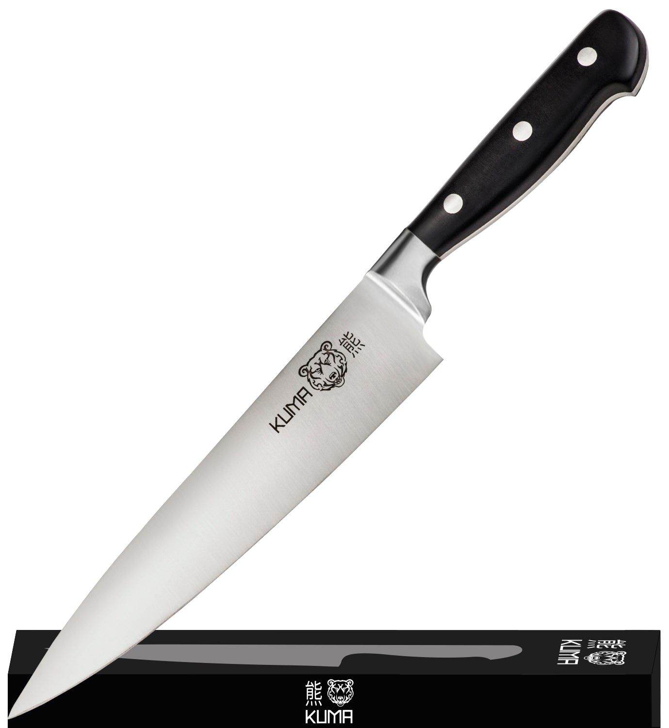 OLULU 8 inch Chef Knife, Razor Sharp Kitchen Knife with Protective Knife  Sheath, Razor Sharp Slicing Knife with Ergonomic Handle, German Stainless